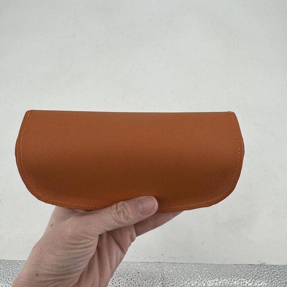 Tory Burch sunglass case brown leather designer preppy summer travel - Picture 2 of 4